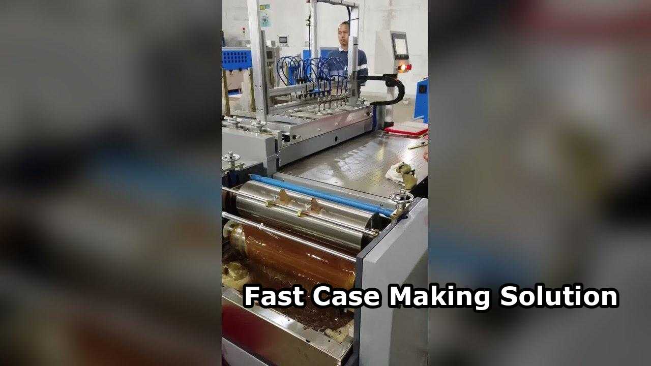 Semi-Auto Case Making Machine Beide kanten Wrapping één persoon Operatie Digital Fit