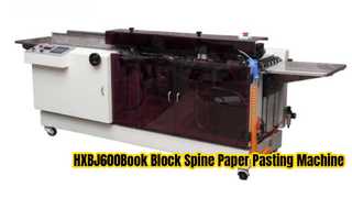 Workflow van HXBJ600 boekblok rugpapierplakmachine