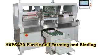 HXPS420 Kunststof spoelvorm- en bindmachine.