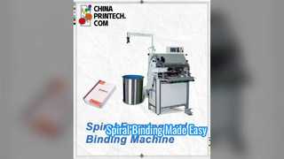 Semi-automatische enkele lusdraad die spiraalvormige bindmachine vormt