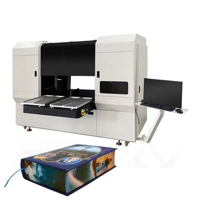 HXEP400 Hardcover/Notebook Edge Printer 4-8 kleuren, 2 werkstations, Micro Piezo-spuitstukken, voorkoming van verstopping van de spuitstukken