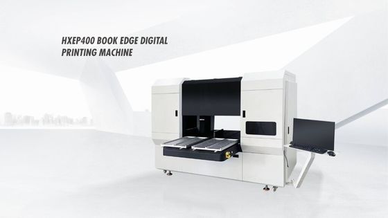 HXEP400 Book Edge Digitale drukmachine met dubbele Epson i3200-printkoppen zorgt voor non-stop drukken op boekenranden en notitieboekomslagen