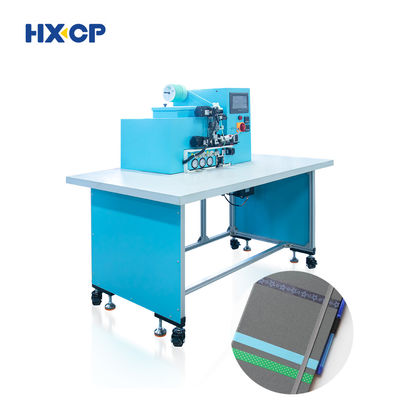 Elastische bandinvoegmachine voor harde notebooks met penloopmontage