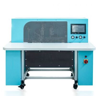 HX18B Semi-Auto Notebook Elastic Band Fixing Machine ontworpen voor snel en elastisch band bevestigen op hardcover en softcover notebooks