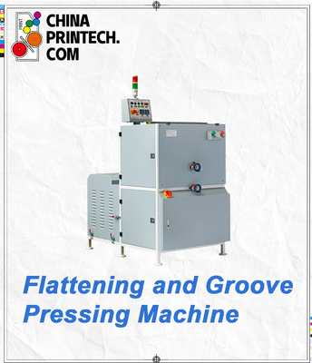 Flatten en groove drukken geïntegreerde machine voor hardcover boeken, notebook, verstelbare druk gelijktijdig procesIntegrated design voor hardcover boeken