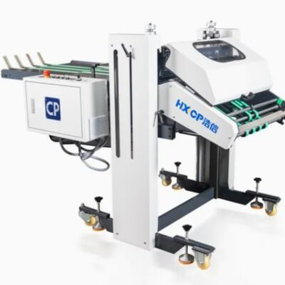 Papiervouwmachine met stroompers, stapeltoevoer en transportbandgeleiding voor scherpe vouwen en nauwkeurige vellentelmogelijkheden