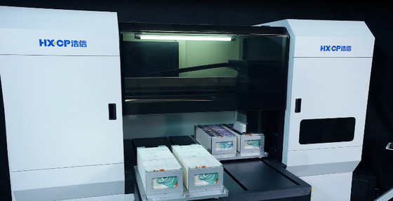 HXEP400 Twee-station non-stop digitale randprinter