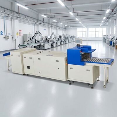 HX480P Automatische zadel Sticker Trimmer Cover Feeding Flat Press 4000 BPH